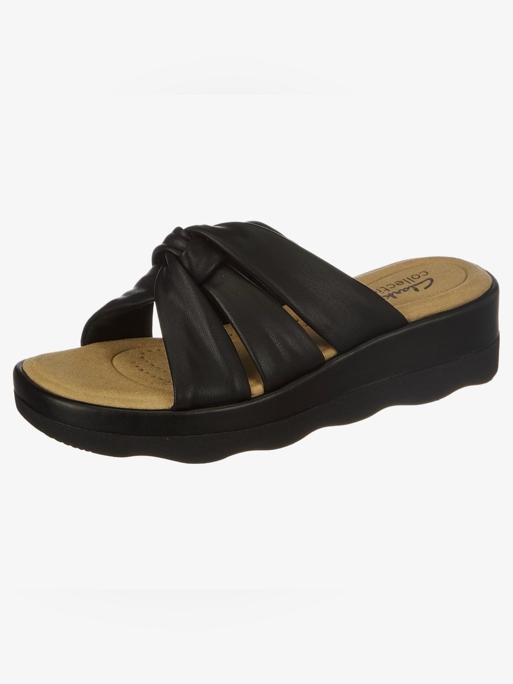 Clark's Black Slide Sandal (37.5)
